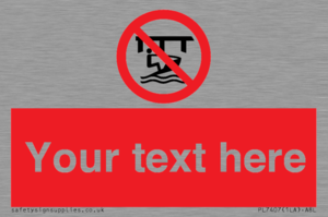 Custom Do not use watercraft in the vicinity of piers